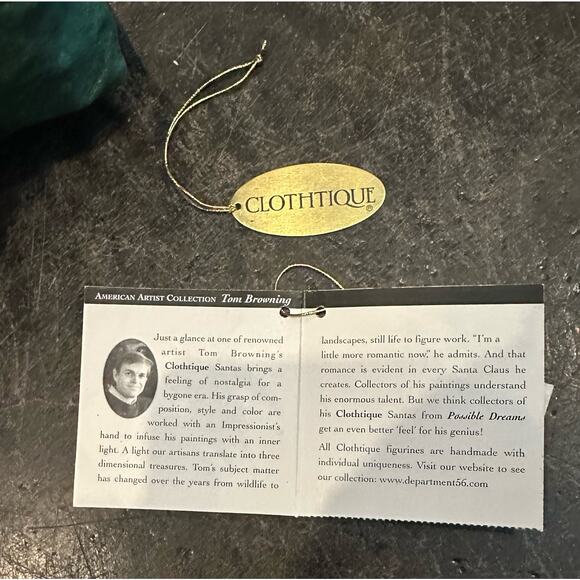 Dept 56 Possible Dreams Santa "Lighting the Way" 2006 57.71248 Clothtique Works - Picture 16 of 16